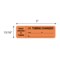 Nevs IV Tubing Label - IV Tubing Changed 15/16" x 3" Flr Orange w/Black NTUBE-4368 - alternate 2